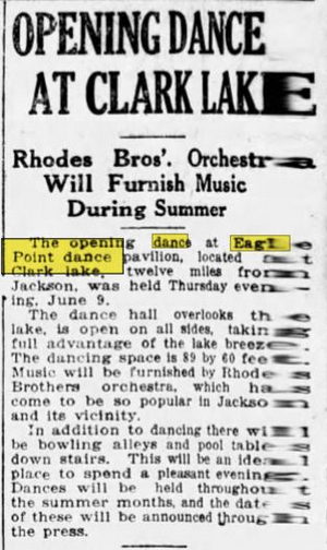 Pleasant View Hotel and Dance Pavillion - Jun 10 1921 Article
